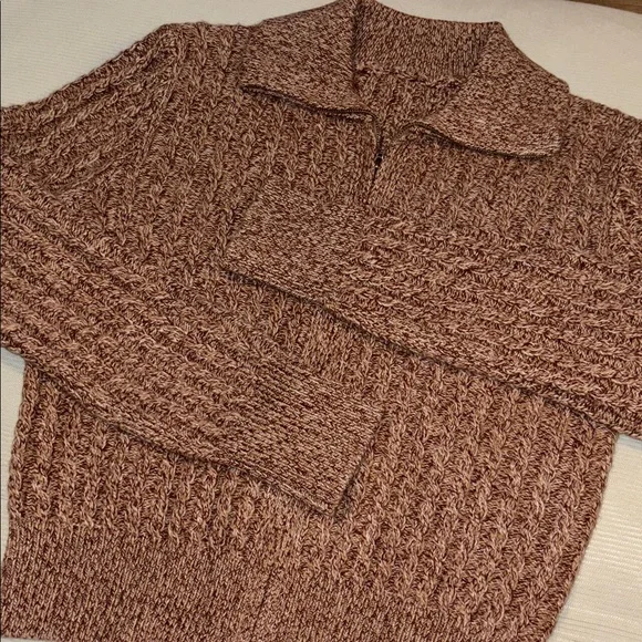 Wool Blend Cable Knit Sweater-S - Picture 8 of 14